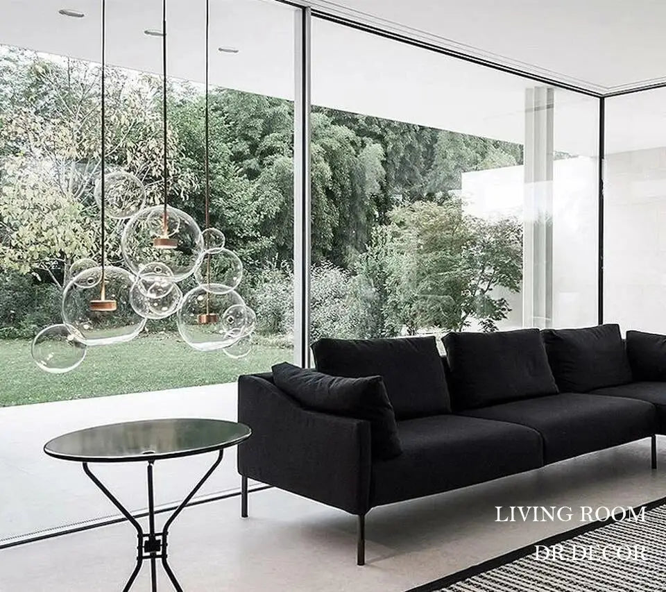 Modern geometric 25 globe led bubble chandelier living room light