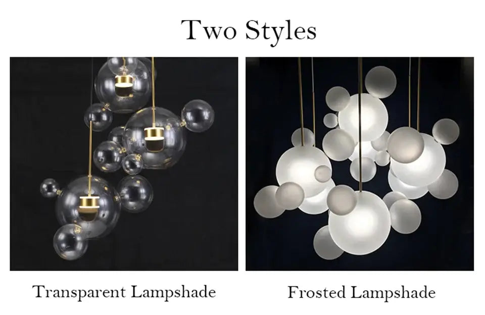 Modern geometric 25 globe led bubble chandelier living room light