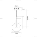 Modern minimalist led bubble chandelier dining room pendant light
