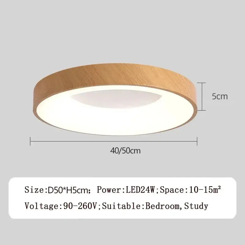 Modern white circular led ceiling light – living room warm glow