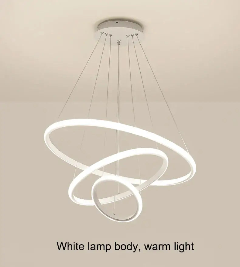 Modern black spiral led pendant lamp warm white dining room