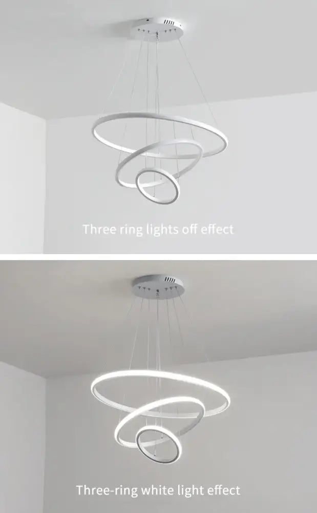 Modern black spiral led pendant lamp warm white dining room