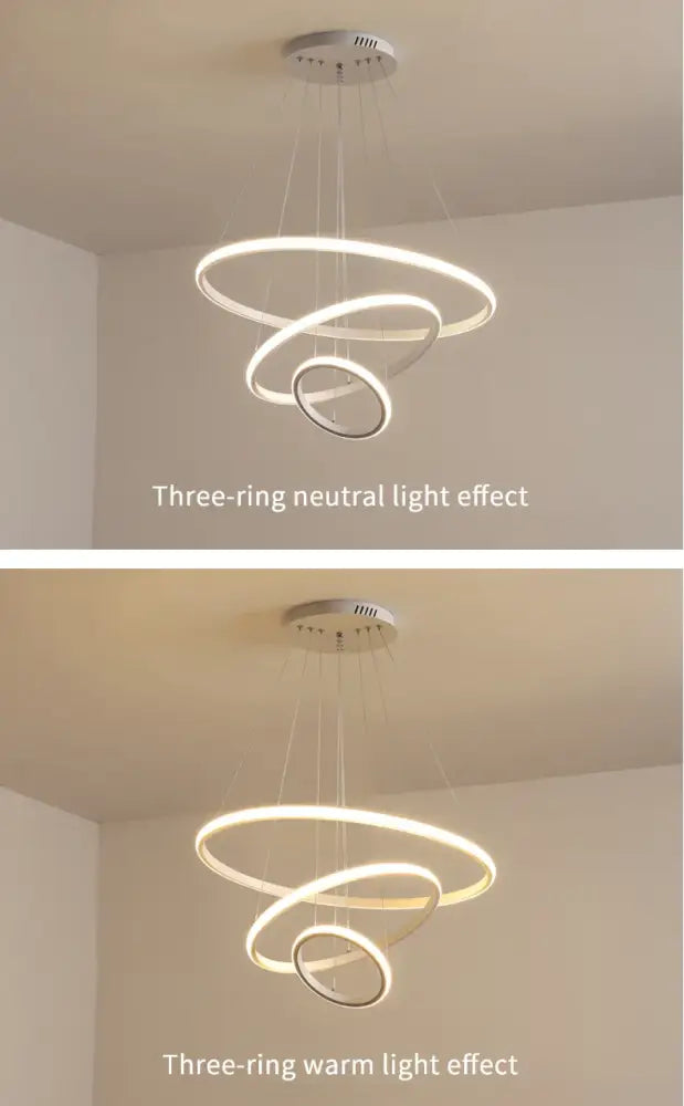 Modern gold spiral led pendant lamp dining room warm white
