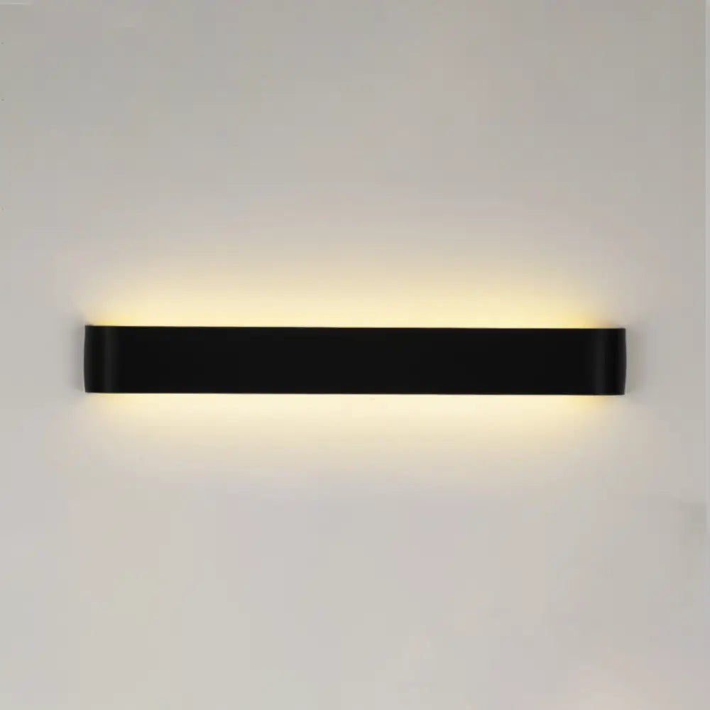 Modern black metal wall sconces – living room ambient lighting
