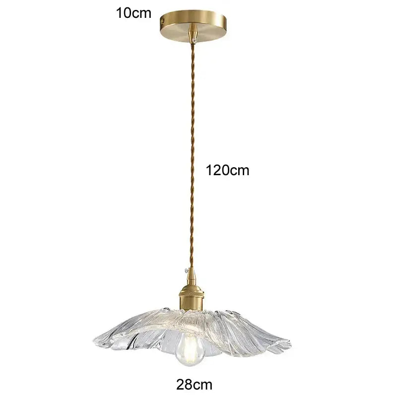 Modern green leaf glass e27 ceiling lights for bedroom interiors