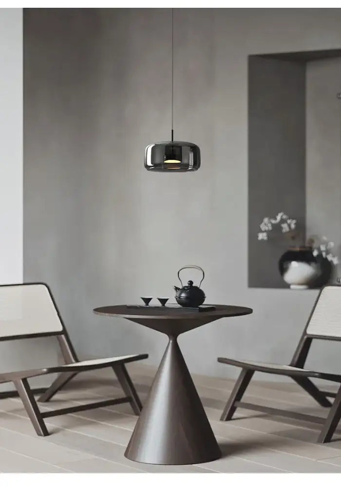 Modern amber nordic glass pendant lamp for kitchen dining room
