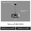 Modern amber nordic glass pendant lamp for kitchen dining room