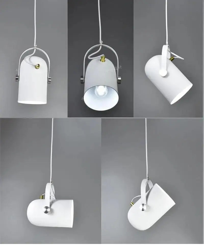 Modern nordic hanging lights – kitchen matte metallic pendant