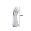 Modern nordic style white ceramic hand vase living room decor