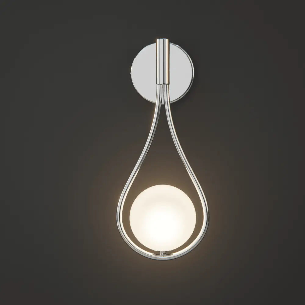 Modern black teardrop livi wall lamp bedroom sconce