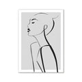 Minimalist gray and pink aesthetic wall art bedroom decor