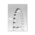 Modern pink aesthetic london eye wall art bedroom decor