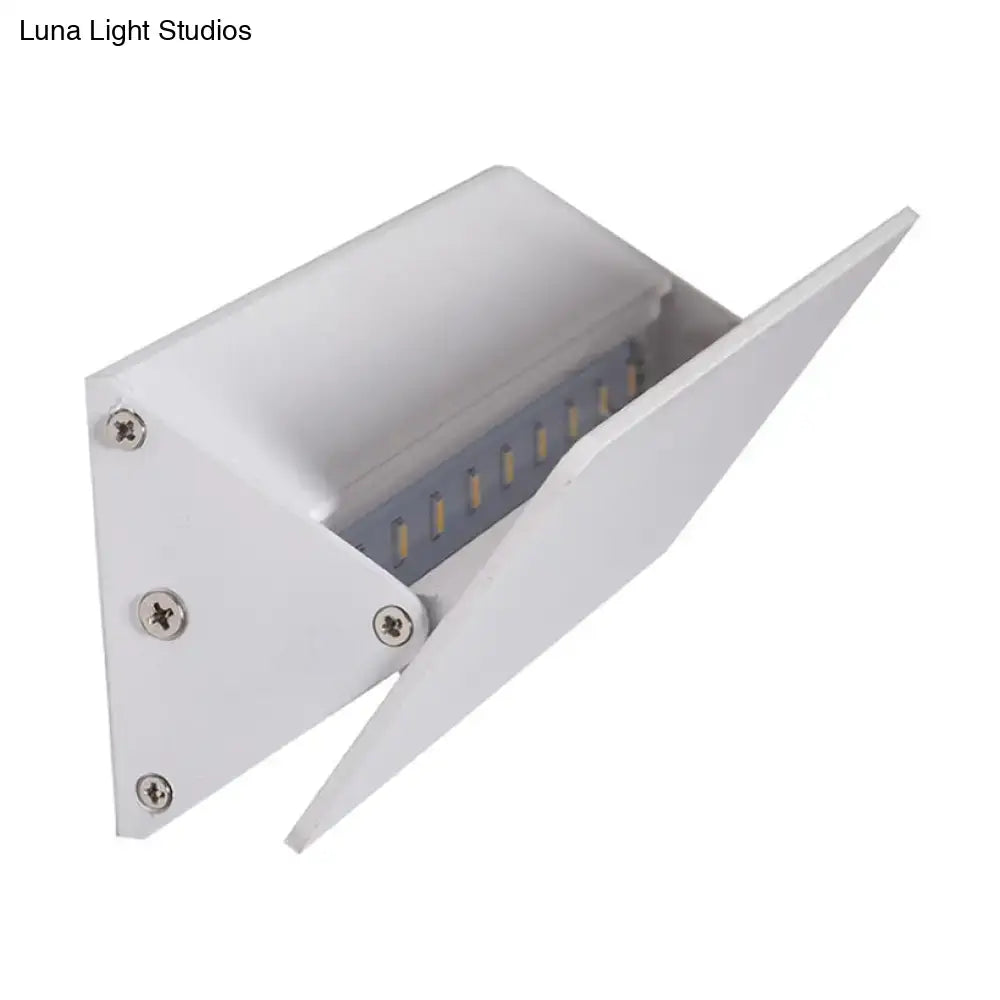 Modern white linear led wall light outdoor direct wired electric