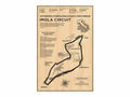 Vintage monaco grand prix formula racer poster – living room wall art