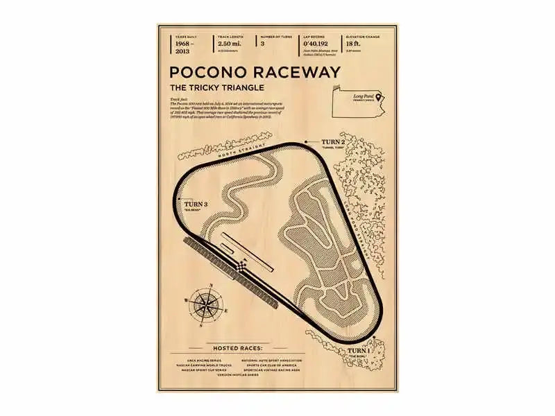 Beige wooden monaco grand prix race track map living room wall art