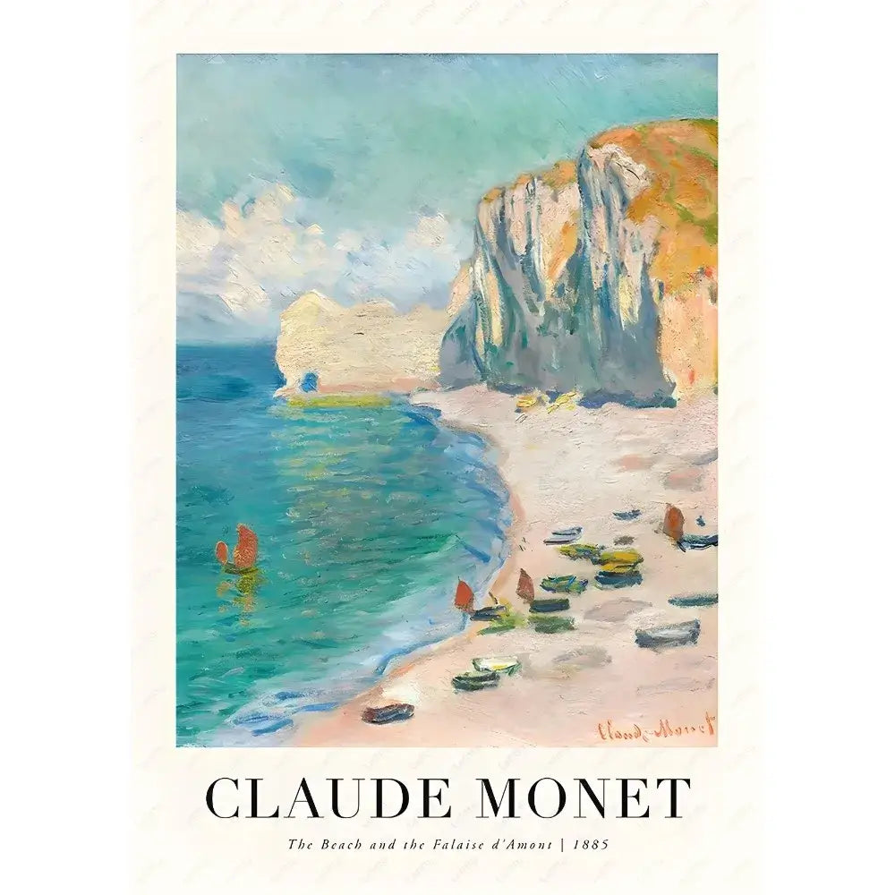 Claude monet impressionist wildflower poster print set living room