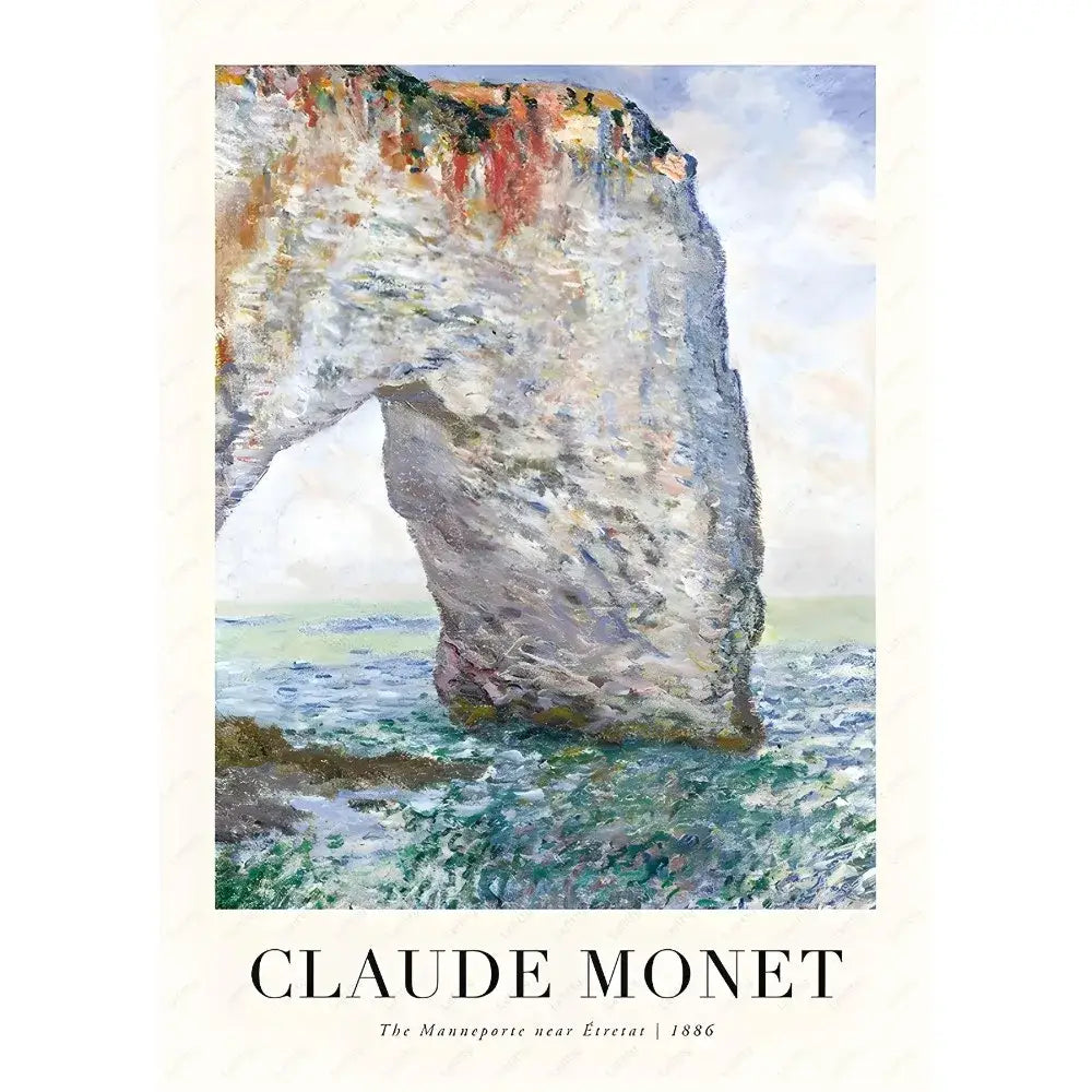 Claude monet impressionist wildflower poster print set living room
