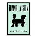 Minimalist mint green monopoly millionaire cartoon canvas home decor