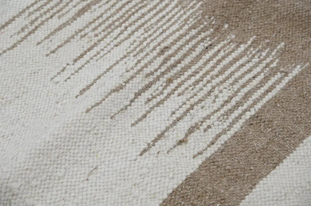 Beige & tan moroccan handmade azilal rug living room woven decor