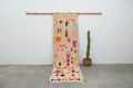 Handmade moroccan colorful geometric azilal hallway rug
