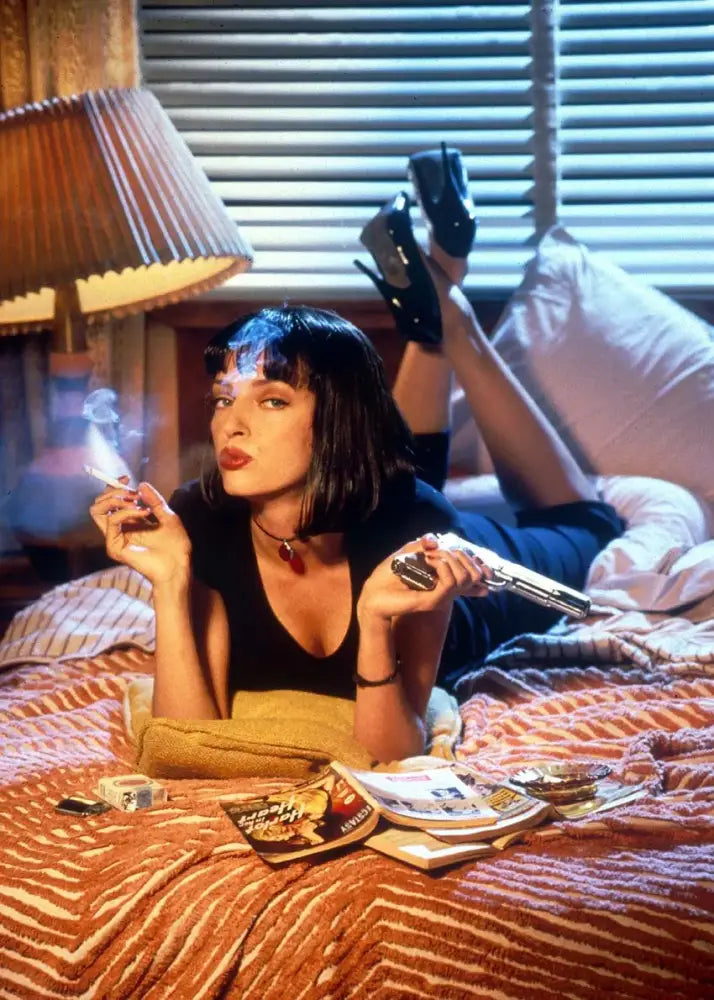 Pulp fiction canvas wall art grid set for living room decor