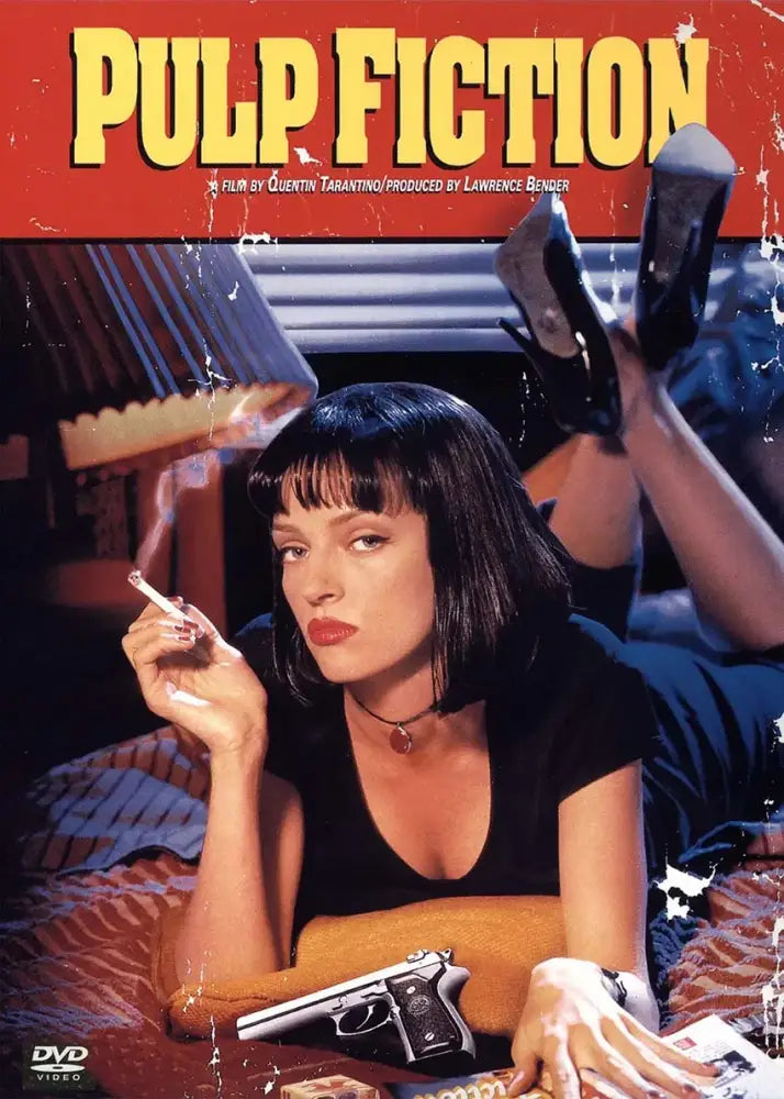 Pulp fiction canvas wall art grid set for living room decor