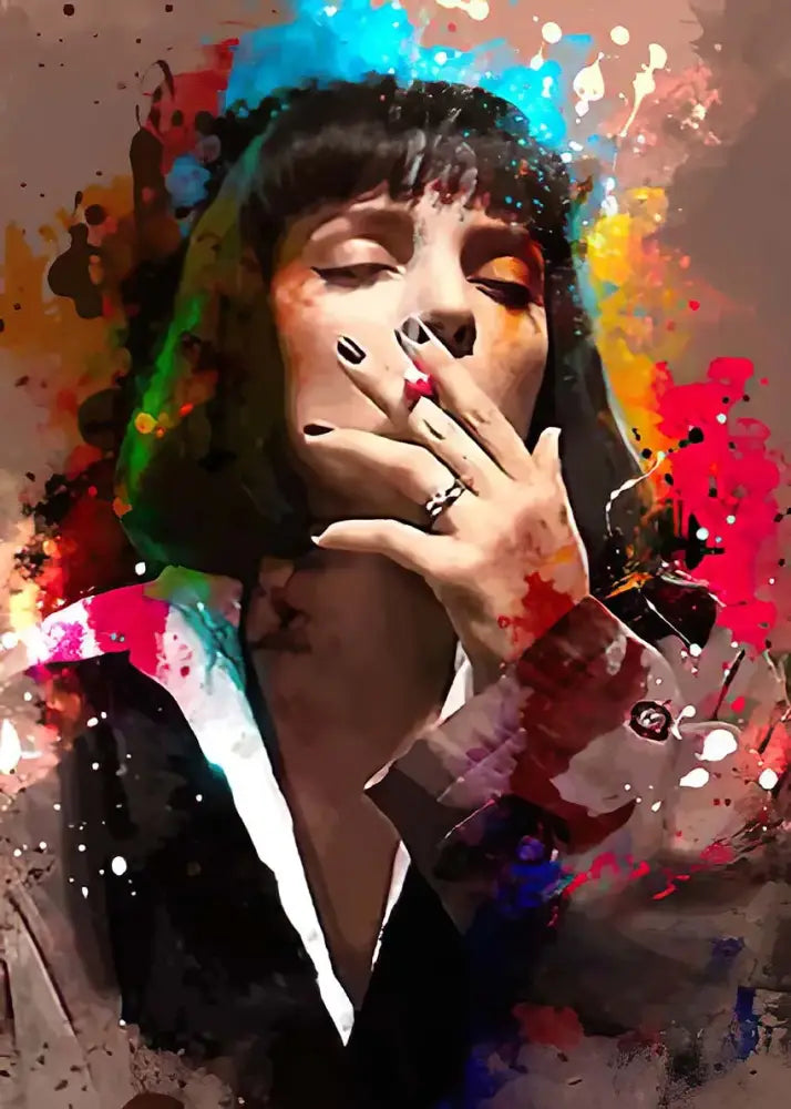 Pulp fiction canvas wall art grid set for living room decor