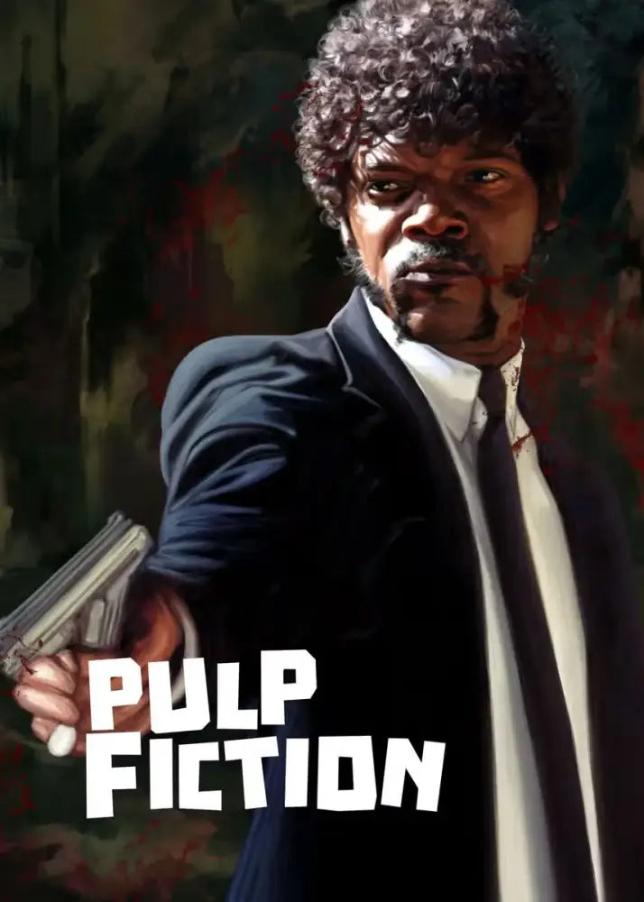 Pulp fiction canvas wall art grid set for living room decor