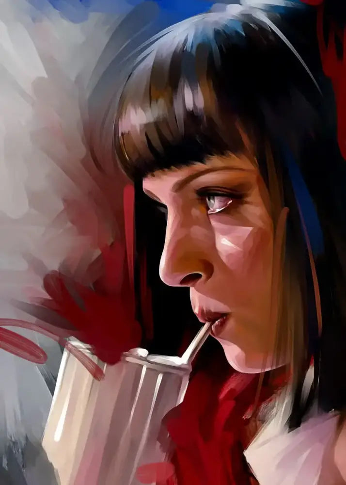 Pulp fiction canvas wall art grid set for living room decor