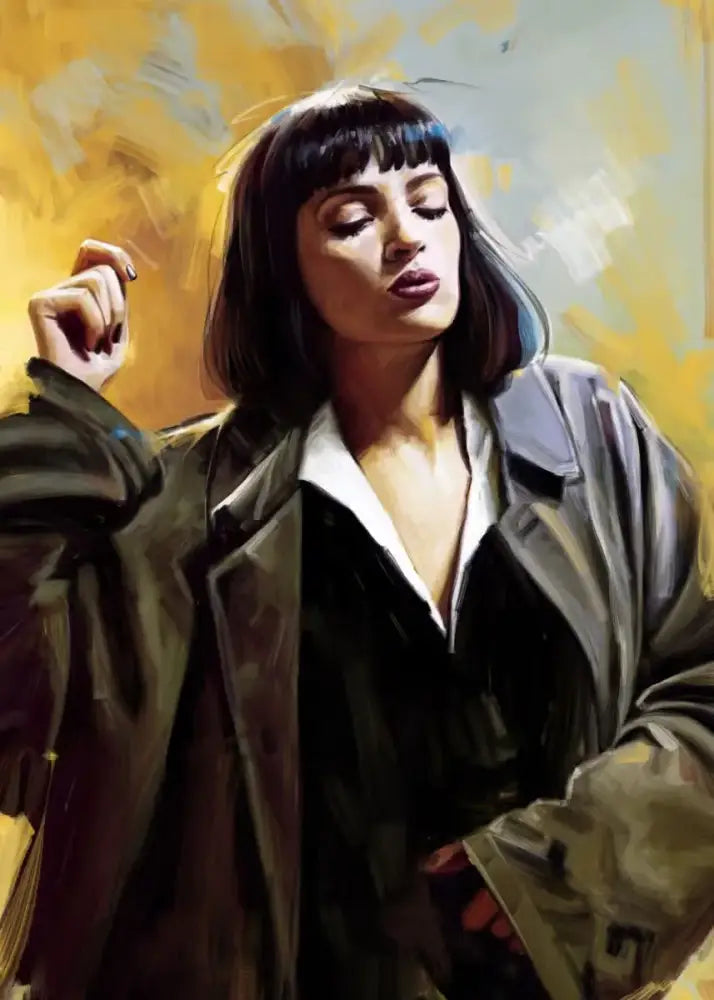 Pulp fiction canvas wall art grid set for living room decor