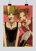 Retro nana anime kraft paper poster set bedroom wall decor