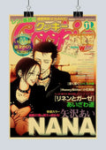 Retro yellow japan anime nana kraft poster set bedroom wall decor