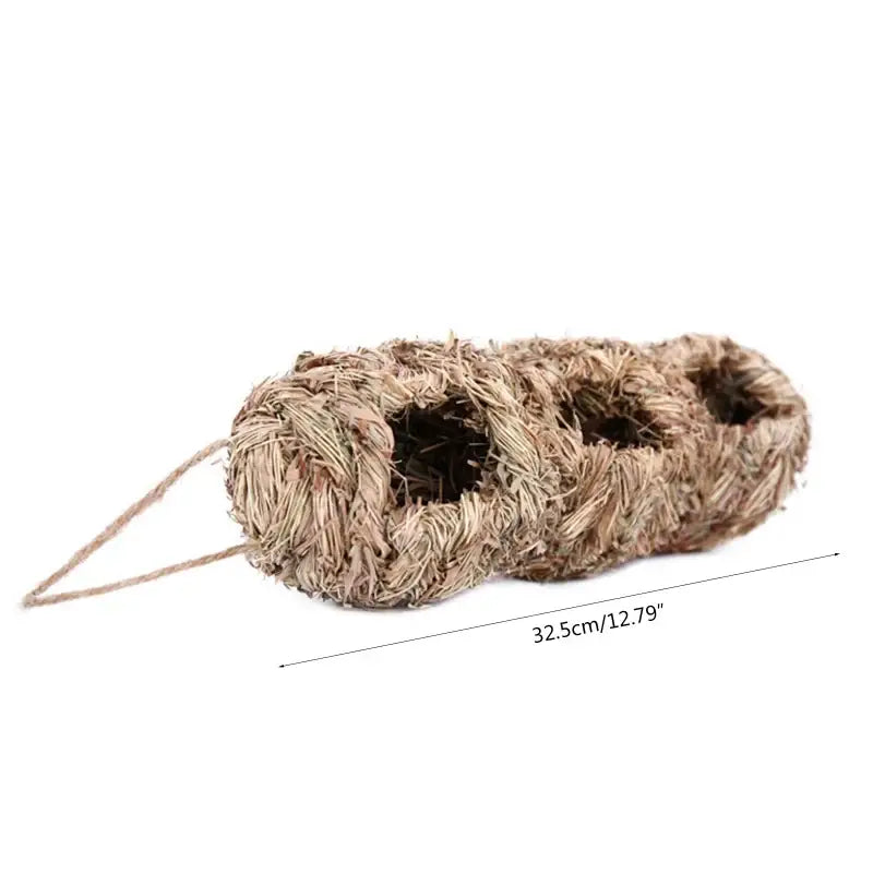 Rustic handwoven natural grass bird cage outdoor garden decor