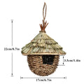 Handwoven natural grass parrot nest outdoor garden bird cage