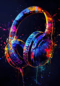 Vibrant neon video game posters set for gamer bedroom canvas art