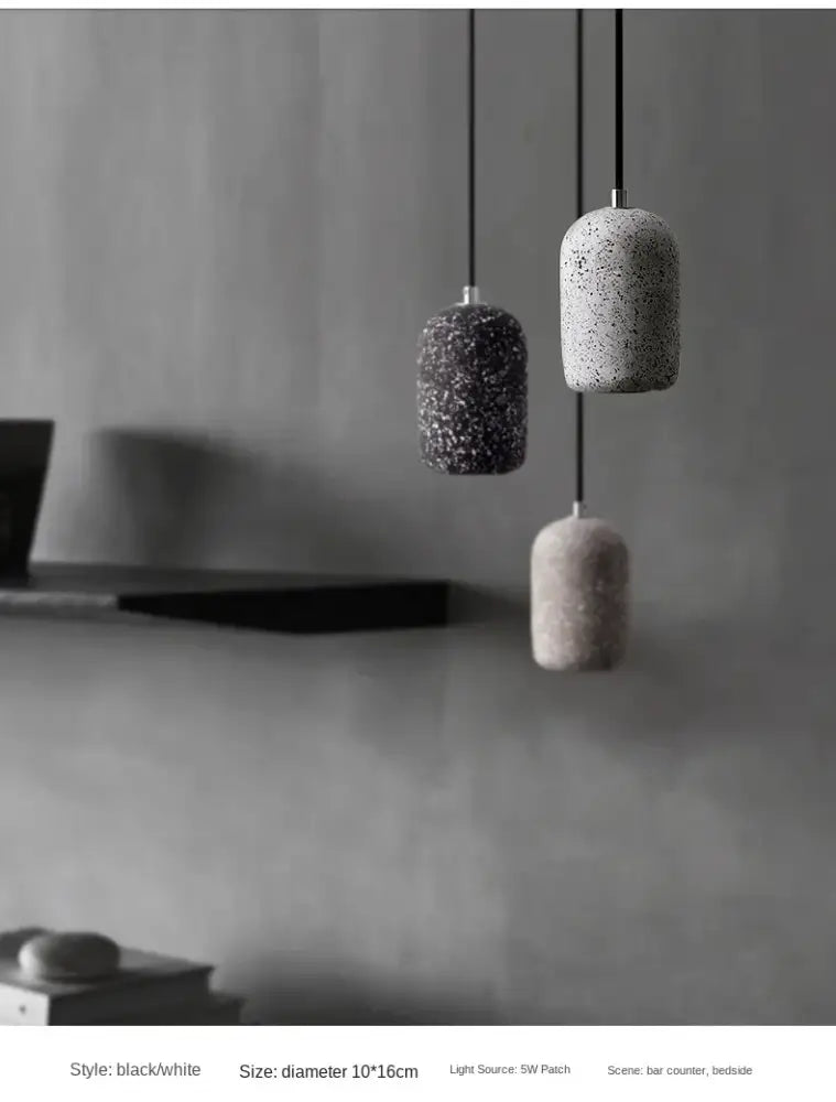 Industrial cement pendant lamp – kitchen & dining room light