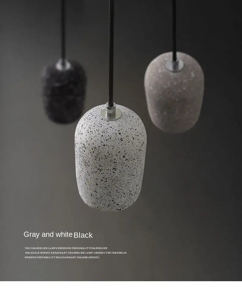 Industrial cement pendant lamp – kitchen & dining room light