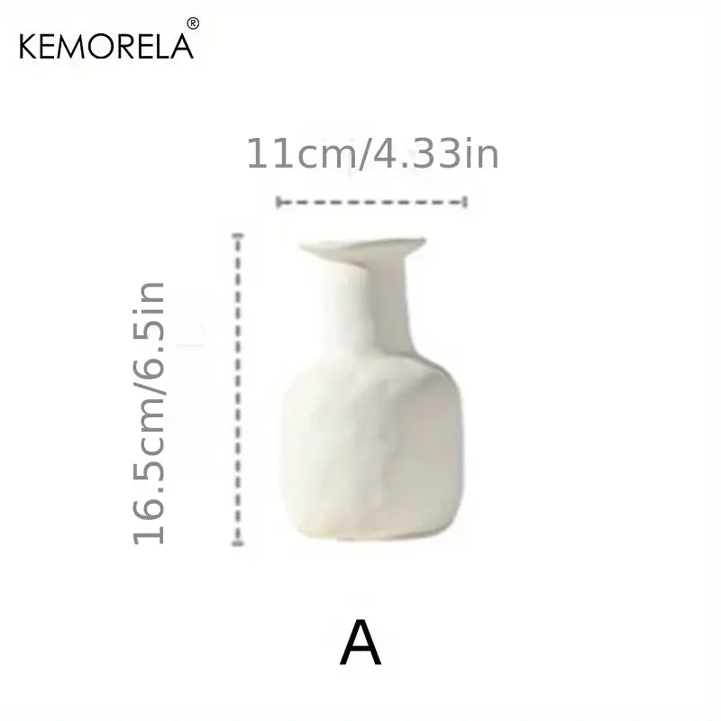 Minimalist white nordic ceramic vase living room decor