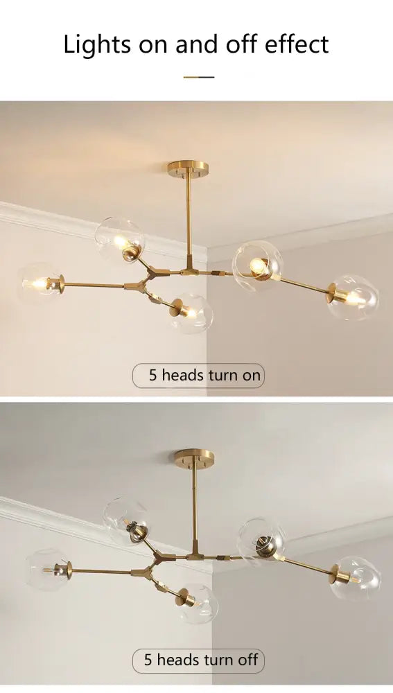 Modern gray textured glass chandelier lighting for dining rooms