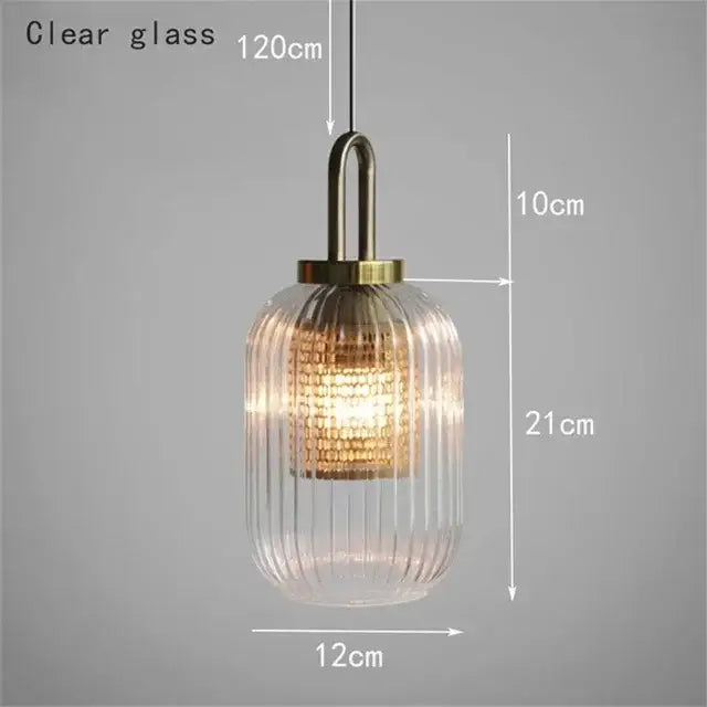Vintage brass deer head wall lamp bedroom glass pendant light