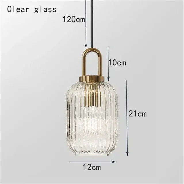 Vintage brass deer head wall lamp bedroom glass pendant light
