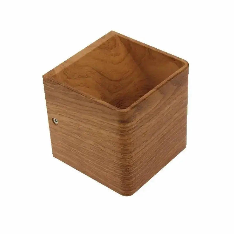 Nordic faux wooden cube wall light for bedroom