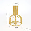 Nordic black & gold hydroponic vase living room wireframe decor