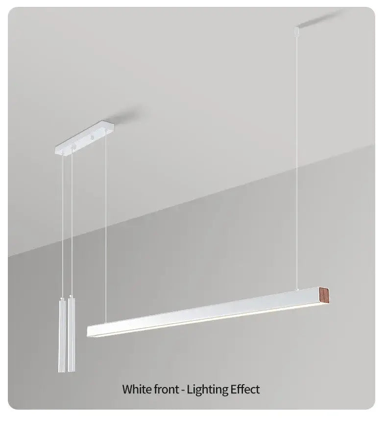 Minimalist black nordic led chandelier dining room pendant light
