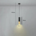Modern black & gold led pendant light for dining room