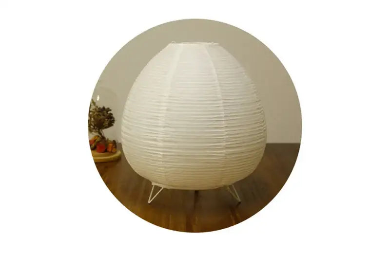 Wabi sabi white paper led table lamp bedroom lantern light