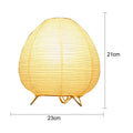 Wabi sabi white paper led table lamp bedroom lantern light