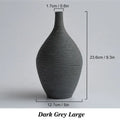 Nordic luxury textured white ceramic vase for living room decor