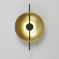 Minimalist matte gold and black modern wall sconce bedroom light
