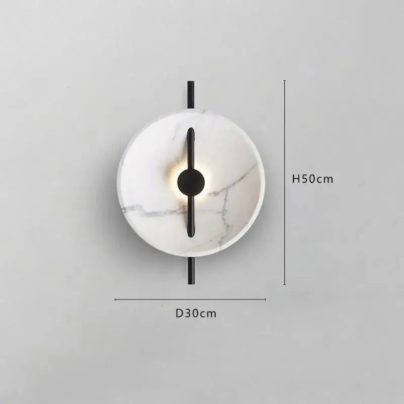 Minimalist matte gold and black modern wall sconce bedroom light